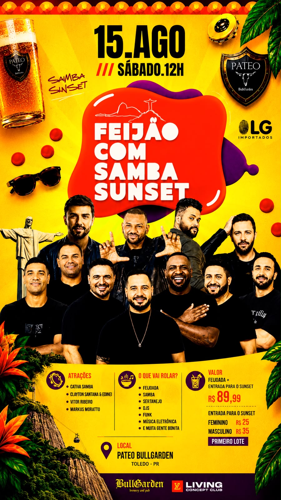 15/08 FEIJAO COM SAMBA SUNSET
