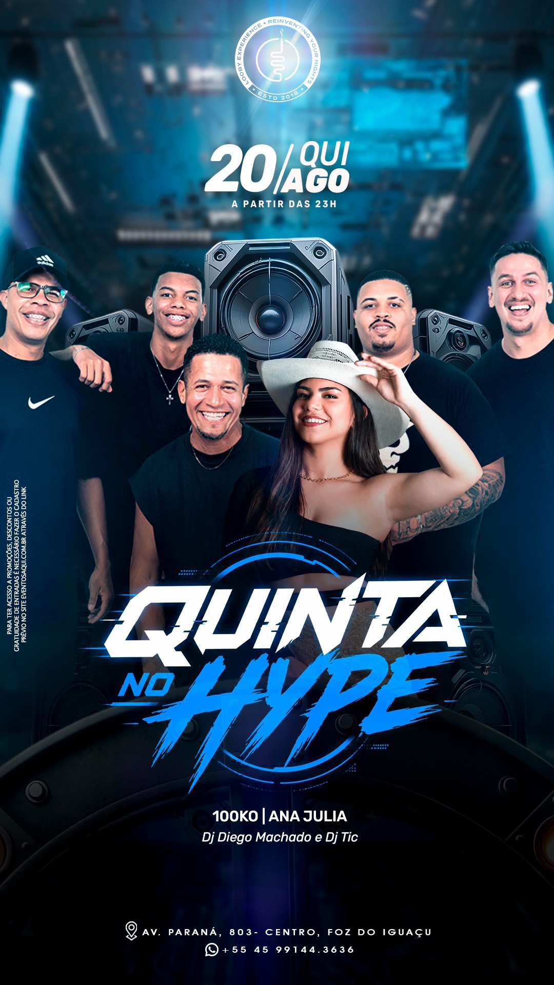 20/08 I QUINTA NO HYPE